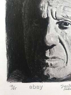 Jean-Baptiste SECHERET, Bonjour Picasso, 2002. Lithographie signée au crayon