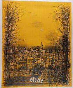 Jean CARZOU (1907-2000) Grande lithographie Originale signée EA Paysage rare