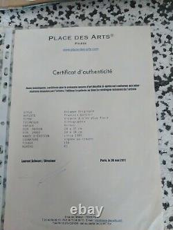 Jean François QUILICI, Lithographie originale signée Vivante à n'en plus finir