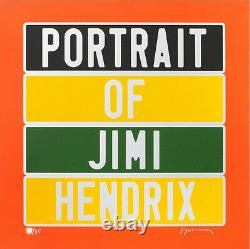Joel DUCORROY sérigraphie originale signée et numérotée Jimi Hendrix