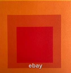 Josef. Albers Lithographie COA Original Numéroté à Main Signé O. P. Timbre