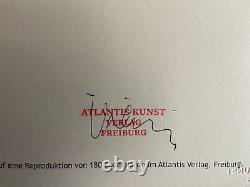 Josef. Albers Lithographie COA Original Numéroté à Main Signé O. P. Timbre