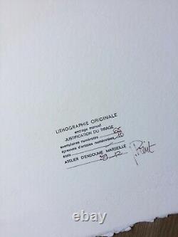 LITHOGRAPHIE ORIGINALE Signée & Numérotée Georges POINT EA 1989