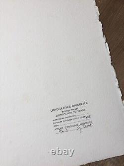 LITHOGRAPHIE ORIGINALE Signée & Numérotée Georges POINT EA 1992
