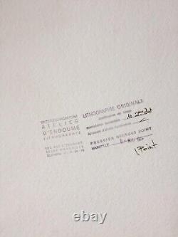 LITHOGRAPHIE ORIGINALE Signée & Numérotée Georges POINT E 1985