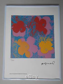Lithographie, Andy Warhol, Peace Flowers / Version 1 , Tirage 25 Ex