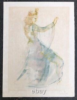 Lithographie Leonor FINI (1907-1996) Portrait Femme Épreuve D'artiste Signée XXe