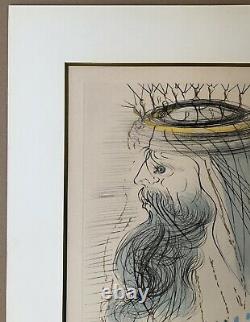 Lithographie Originale Salvador Dali Portrait Roi Salomon Signée Numérotée XXe
