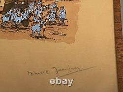 Lithographie originale signée Marcel Jeanjean 1ère Guerre WWI numérotée 6/50