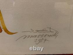 Lithographie originale signée numérotée Hassan Massoudi, Né en 1944, Najef, Irak