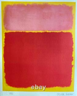 Mark rothko Lithographie 180 Ex Agréé Original Numéroté Signé Estampillé