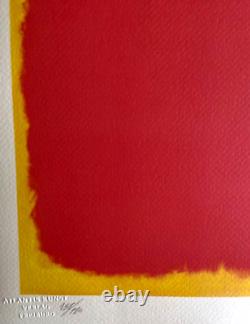 Mark rothko Lithographie 180 Ex Agréé Original Numéroté Signé Estampillé