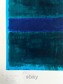 Mark rothko Lithographie COA Original Numéroté à Main Signé Agréé 180