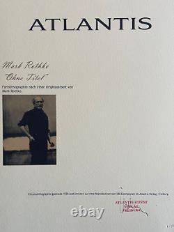 Mark rothko Lithographie COA Original Numéroté à Main Signé Agréé 180