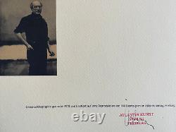 Mark rothko Lithographie COA Original Numéroté à Main Signé Agréé 180