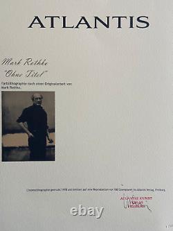 Mark rothko Lithographie COA Original Signé Numéroté Timbre (Josef Albers)