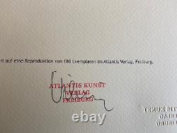 Mark rothko Lithographie COA Original Signé Numéroté Willem De Kooning