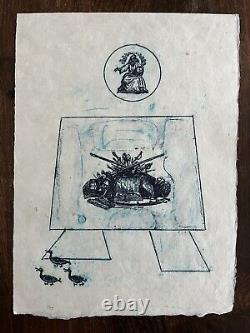 Max ERNST Lithographie Originale Signée Numérotée Dada Surréalisme Dali XXème