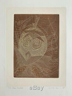 Max ERNST, Masque, 1950 / Hand signed etching print