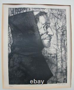 Michel Ciry Gravure St François de profil signée numérotée etching 1965