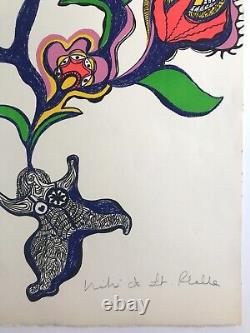 Niki de SAINT-PHALLE, Rêve, 1971. Lithographie originale signée au crayon