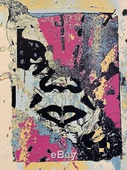 OBEY shepard fairey signed ENHANCED Disintegration (PINK) Limited Édition GIANT