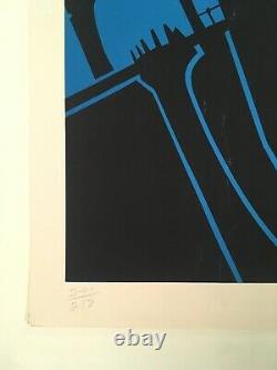 Original Silkscreen poster Nelson Sambolin 1974 signed and numbered w pencil