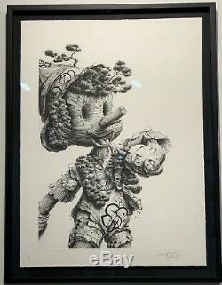 PEZ Lies Etching signed numbered Invader kaws whatson D face vhils chevrier