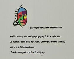 Pablo PICASSO Magnifique Lithographie Signée et Numérotée. (CE)