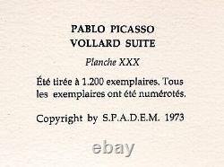 Pablo Picasso, lithographie originale 1973/ L'étreinte / Signée, numérotée