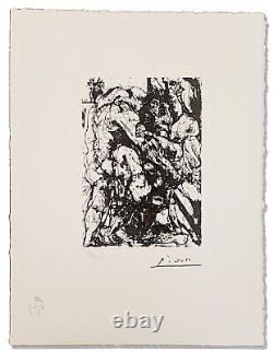 Pablo Picasso, lithographie originale 1973/ Le viol / Signée, numérotée/ Vollard