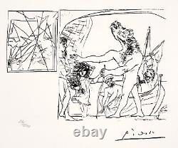 Pablo Picasso, lithographie originale 1973/ Suite Vollard/ Signée, numérotée/ART
