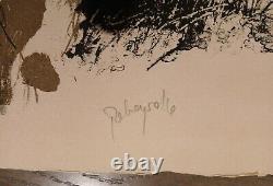 Paul Rebeyrolle Lithographie Originale Signée Numérotée au crayon sanglier