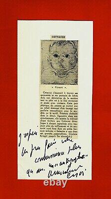 Pb26-lithog Originale-autographe-signée-numérotée-andré Cottavoz-1968