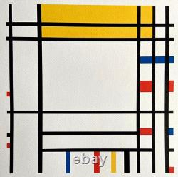 Piet Mondrian Lithographie 1978 COA Original Signé Numéroté Limité 180 Ex