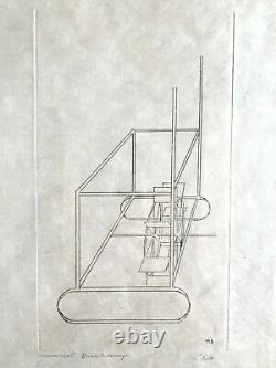 RARE! Marcel Duchamp The large Glass eau forte signée et numérotée