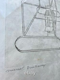 RARE! Marcel Duchamp The large Glass eau forte signée et numérotée