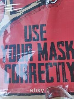 RNST Sérigraphie Use your mask Signée Tampon à sec Numérotée