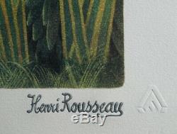 ROUSSEAU Henri La charmeuse de serpent LITHOGRAPHIE Originale signée #1976