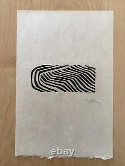 Raoul UBAC / Linocut print on japan paper