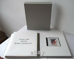 Rare, Ex. Numéroté, Ballade pour Marc Chagall, Lithos originales signées, Verdet