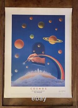 Rare Lithographie Luigi Castiglioni Cosmos 1981 originale signée numérotée