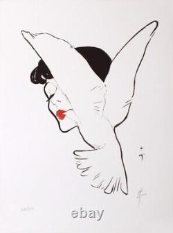 René Gruau (1909-2004) Lithographie originale signée (Dior)