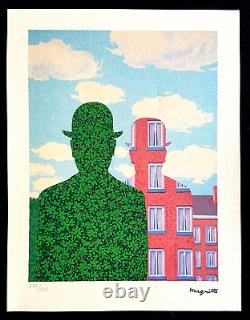 René Magritte Lithographie 180 Ex COA Original Numéroté Signé (Joan Miró)