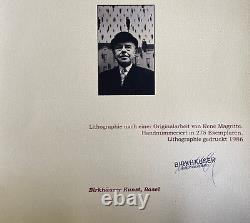 René Magritte Lithographie COA Original Signé Numéroté 275 (Joan. Mirò)