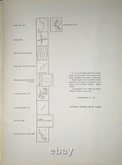 SEUPHOR Michel Intimes étendues 1961. Complet de ses 10 planches Signé & Dédic