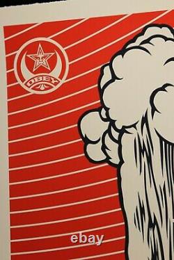 SHEPARD FAIREY signée GREETINGS FROM IRAQ Large Format Sérigraphie obey giant