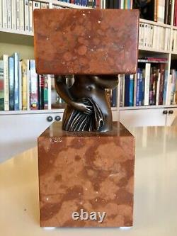 Sacha SOSNO. Sculpture bronze et marbre. Signée, datée et numérotée / 50