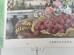 Salvador DALI lithographie signée numérotée EA Fleurs et fruits Currier & Ives