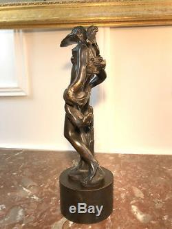 Salvador Dali (1904-1989)sculpture En Bronze Signée / Numerotée(homme Oiseau)